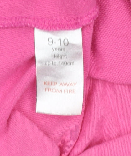 Mr. Men Little Miss Girls' Pink T-Shirt 9-10 Years Graphic