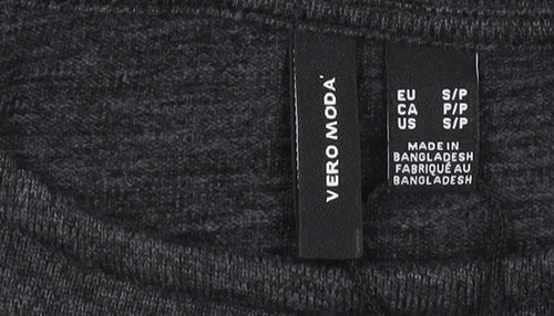 Vero Moda Women's Grey A-Line Dress, Size S, Long Sleeves