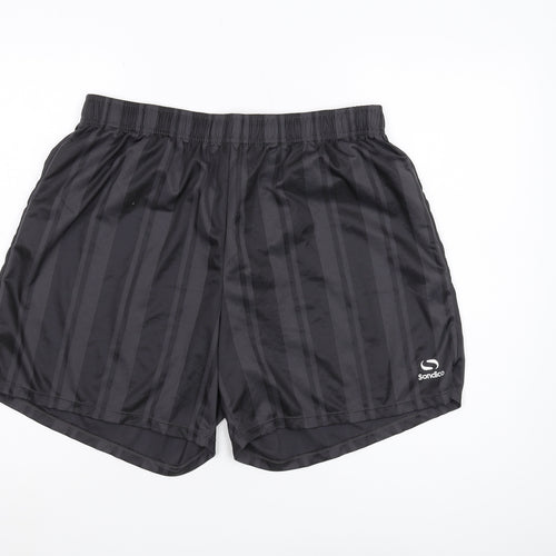 Sondico Men’s Black 2XL Athletic Shorts, Elastic Waist