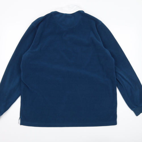 Cotton Traders Men's Blue Sweatshirt L Fleece