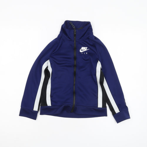 Nike Boys Blue Track Jacket XS - Lightweight Activewear