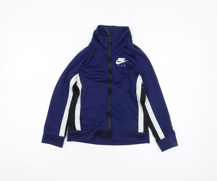 Nike Boys Blue Track Jacket XS - Lightweight Activewear