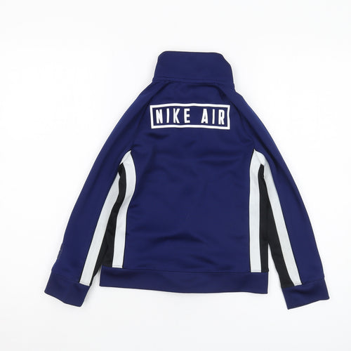Nike Boys Blue Track Jacket XS - Lightweight Activewear