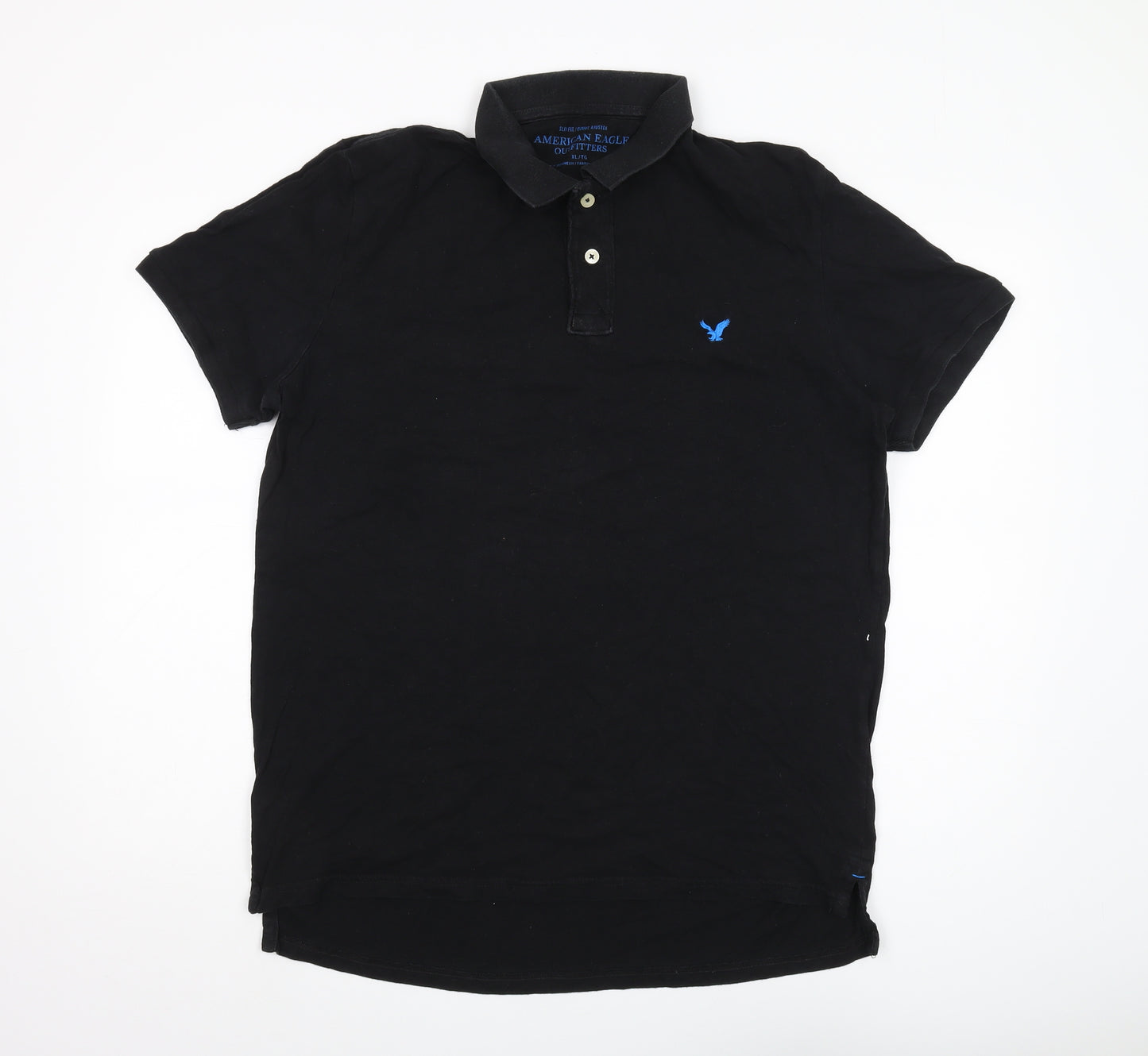 American Eagle Men’s Black Slim Fit Polo XL
