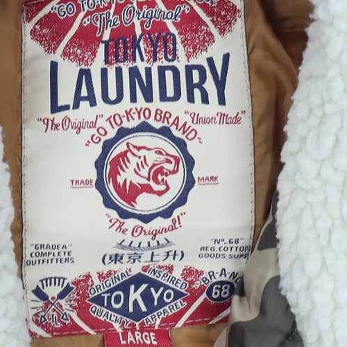 Tokyo Laundry Men's Camouflage Puffer Vest L