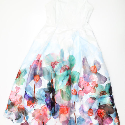 Coast Women's Multicoloured Floral A-Line Midi Dress 10