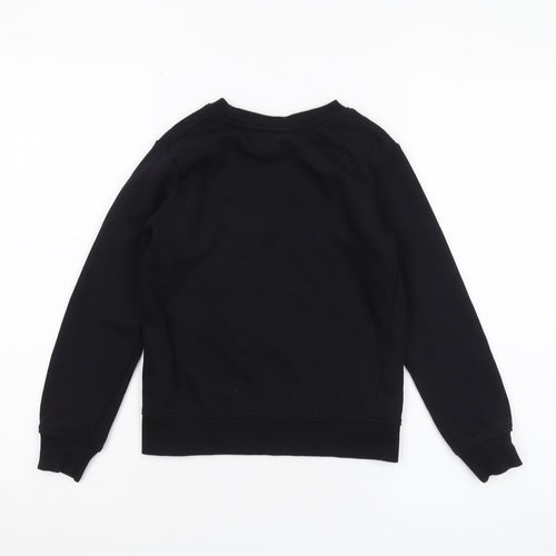 Nike Boys Black Pullover Sweatshirt 6-7 Years Logo Print