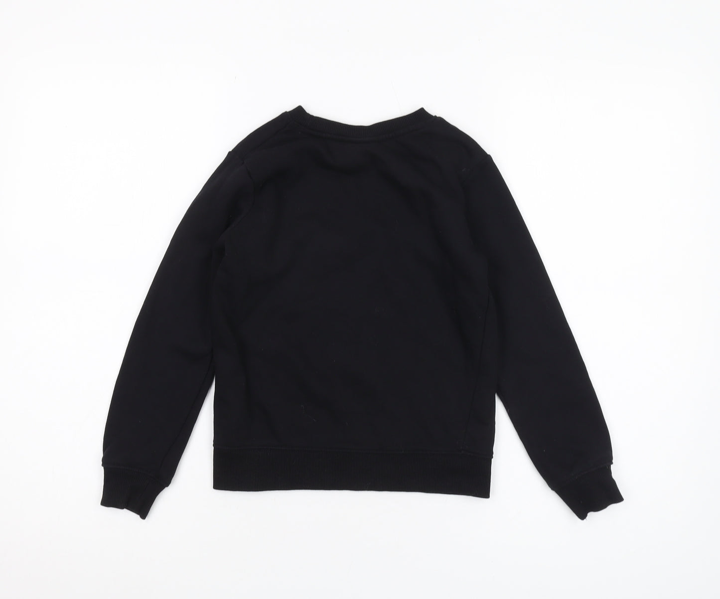 Nike Boys Black Pullover Sweatshirt 6-7 Years Logo Print