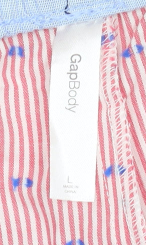 Gap Women Red Striped Pyjama Pants, Size L