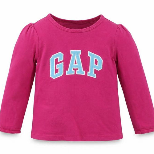 Gap Girls Pink Long Sleeve T-Shirt 3 Years