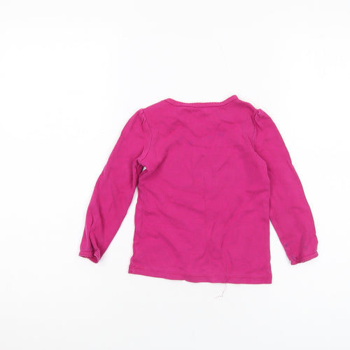 Gap Girls Pink Long Sleeve T-Shirt 3 Years