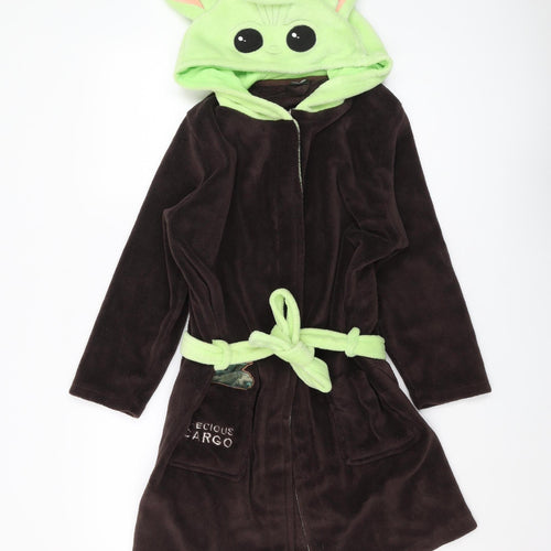 Star Wars Boys Brown & Green Hooded Robe 9-10 Yrs Fleece
