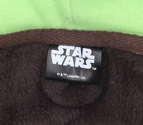 Star Wars Boys Brown & Green Hooded Robe 9-10 Yrs Fleece
