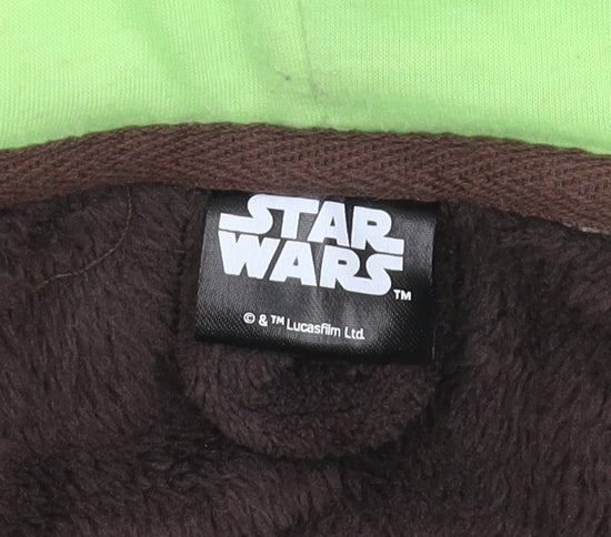 Star Wars Boys Brown & Green Hooded Robe 9-10 Yrs Fleece