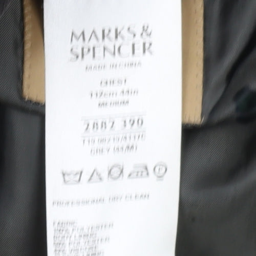 Marks & Spencer Men's Grey Blazer Jacket, Medium