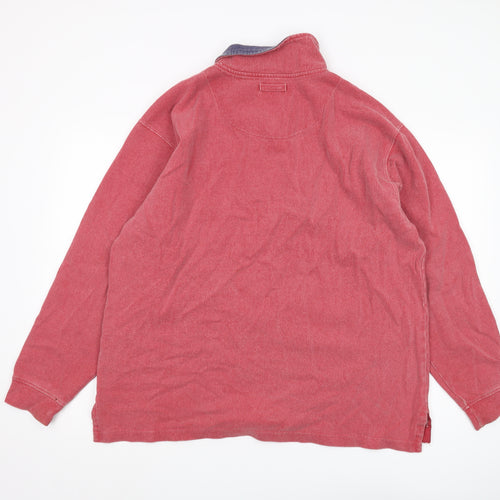 Chatham Men's Red Pullover Sweatshirt - Size L, 1/4 Zip