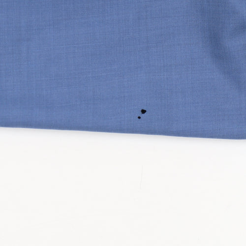 Samuel Windsor Men's Blue Wool Dress Trousers 36