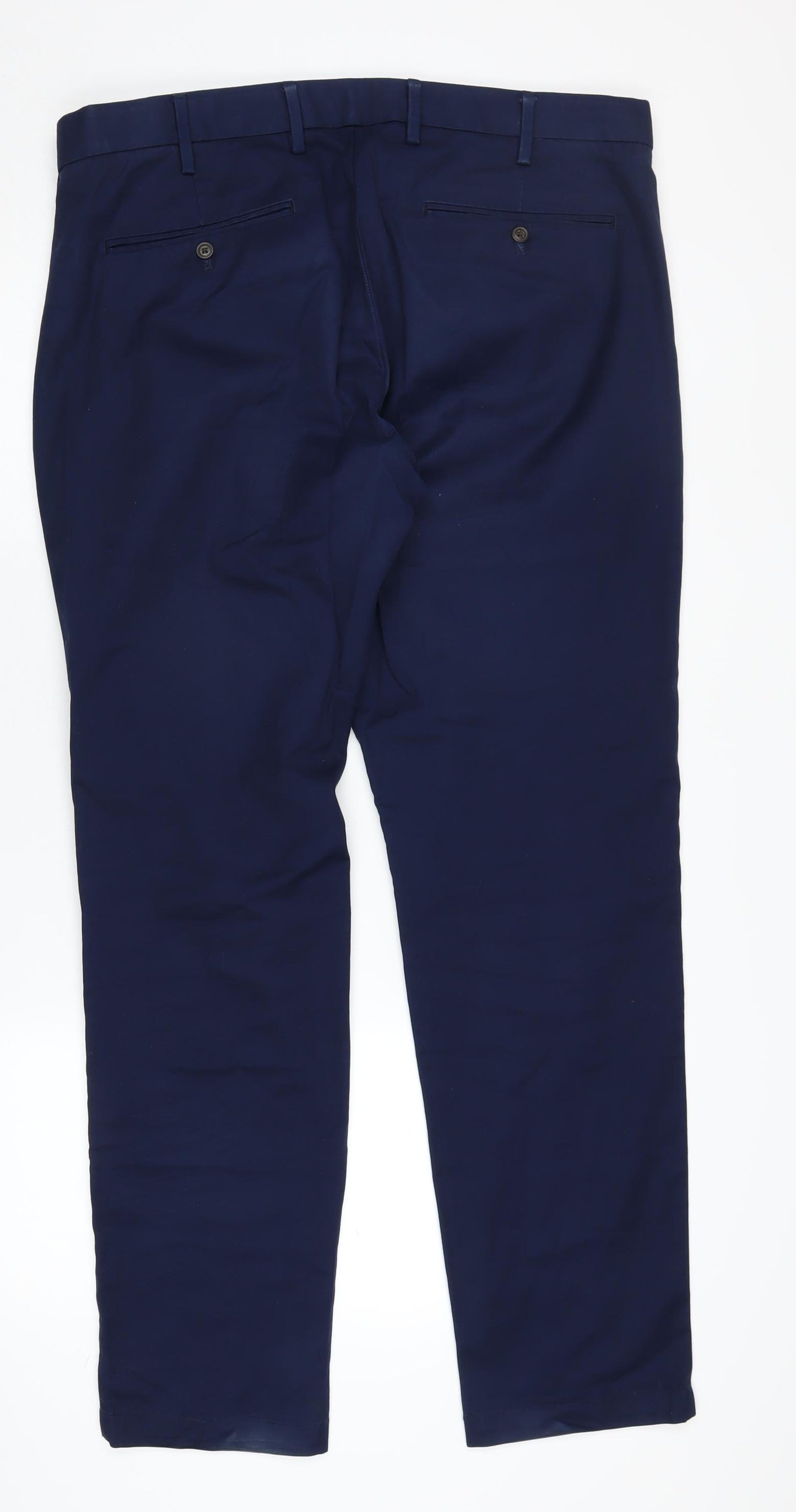 GAP Men's Blue Chino Trousers 36 Regular Cotton Blend
