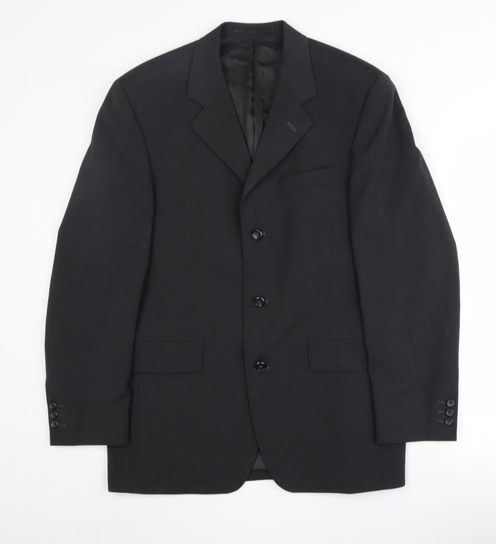 Burton Menswear Black Blazer Men's 38 Regular Fit