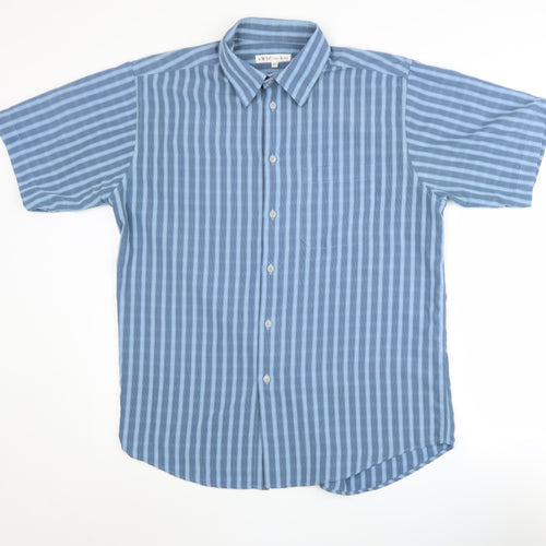 EWM Pure Classics Men's Blue Striped Shirt - Size M