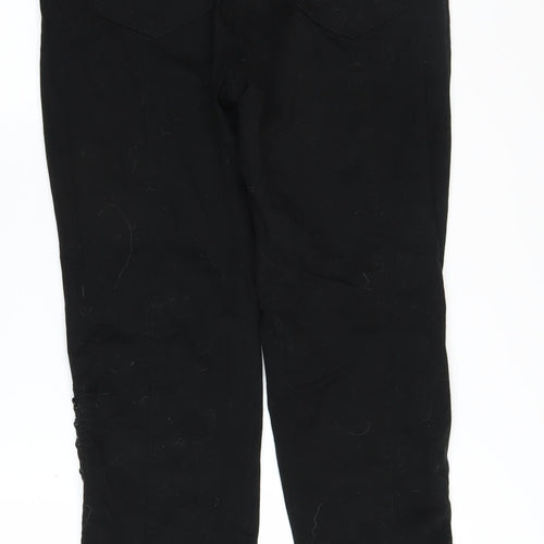 Simply Be Women’s Lace-Up Black Jeans Size 14
