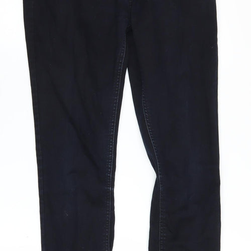 Boohoo Women's Black Skinny Jeans UK 12 Tall Slim Fit