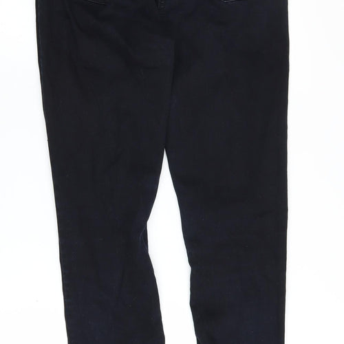 Boohoo Women's Black Skinny Jeans UK 12 Tall Slim Fit