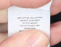 Boohoo Women's Black Skinny Jeans UK 12 Tall Slim Fit