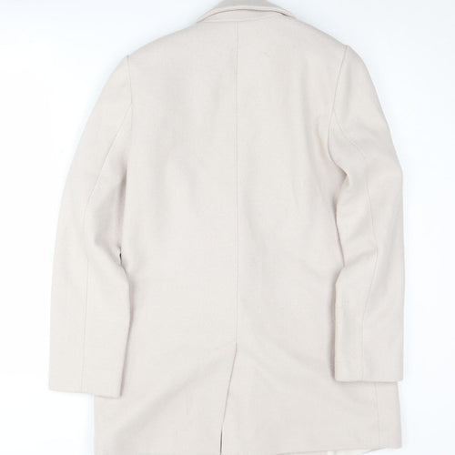 New Look Beige Blazer Women Size 6 Mid-Length