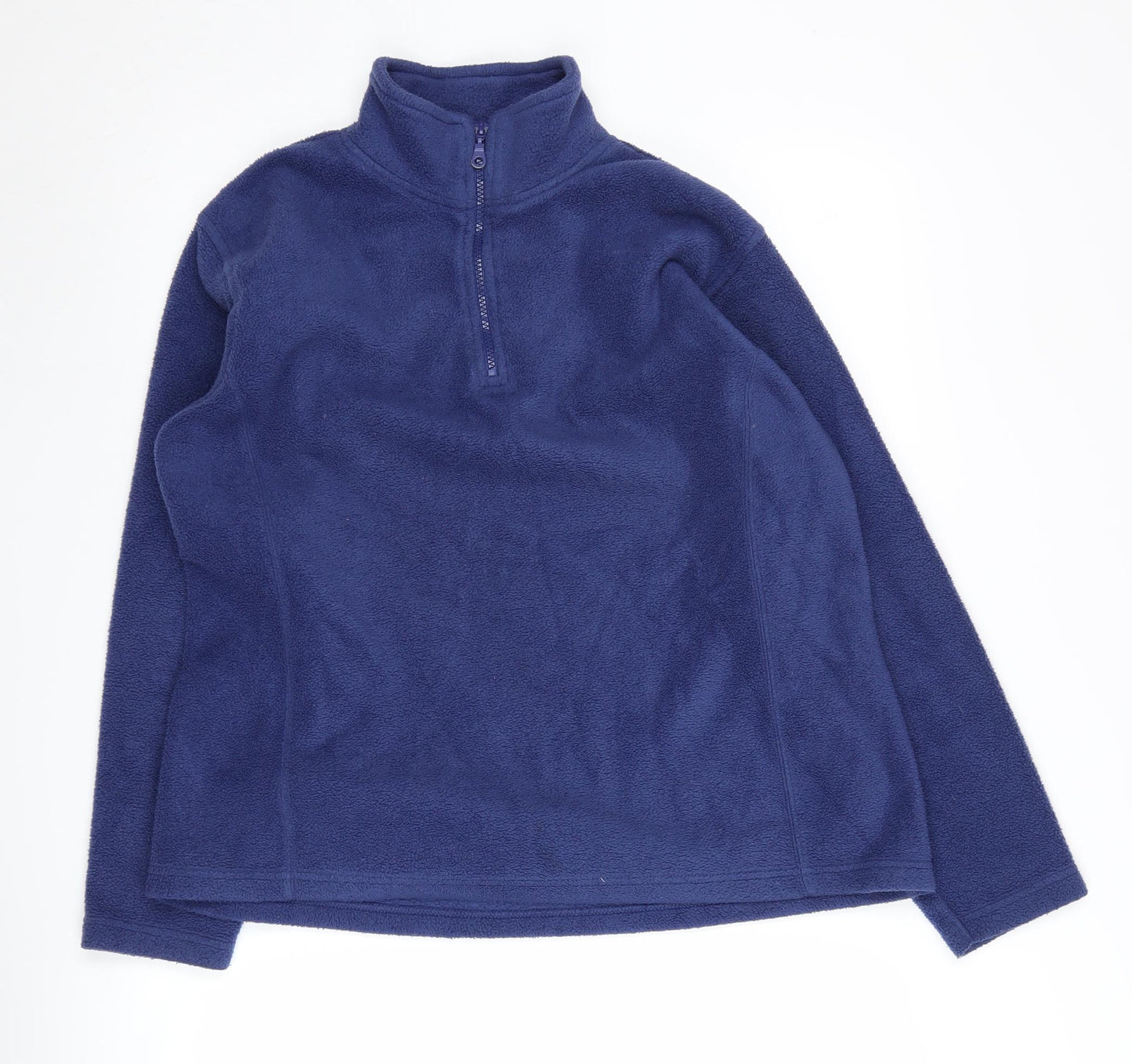 Women's Blue Fleece Pullover Sweatshirt - Size 16