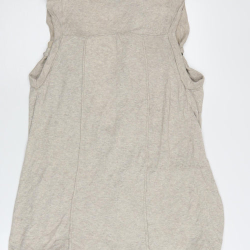 River Island Women's Beige Knit Vest, Size 14, Casual Sleeveless