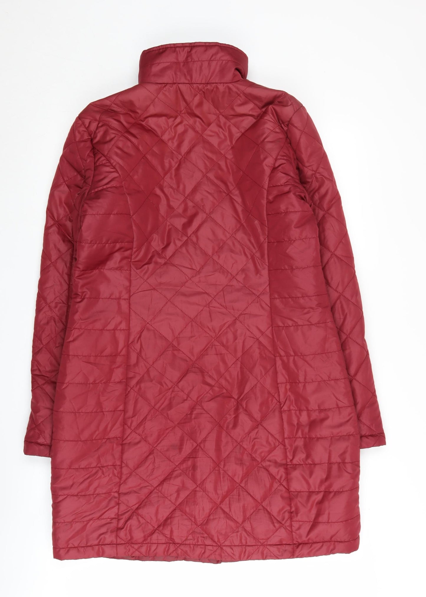 Marks and Spencer Women's Red Quilted Coat Size 8