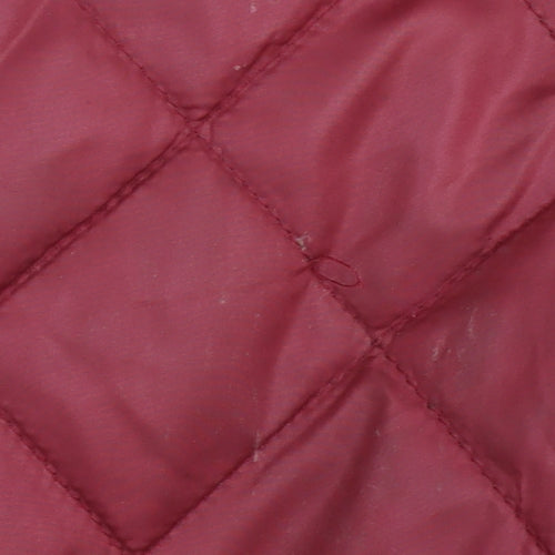 Marks and Spencer Women's Red Quilted Coat Size 8