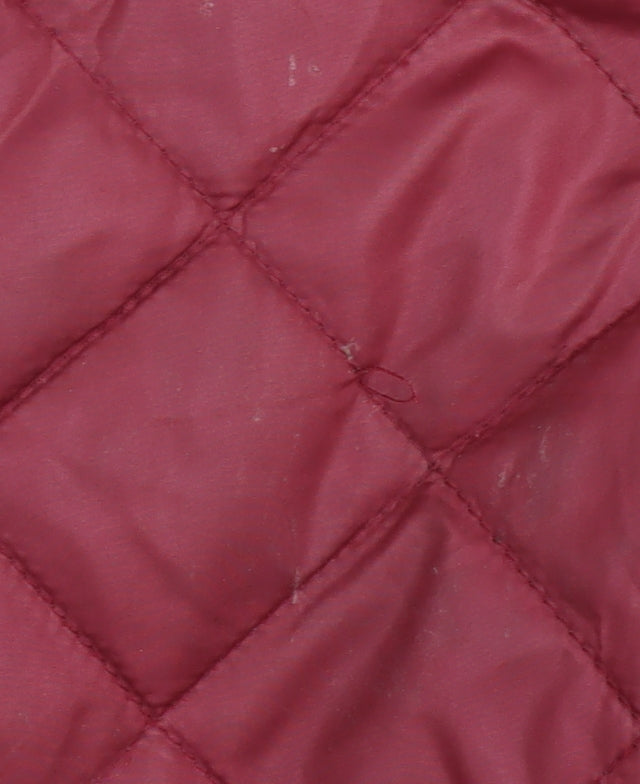 Marks and Spencer Women's Red Quilted Coat Size 8