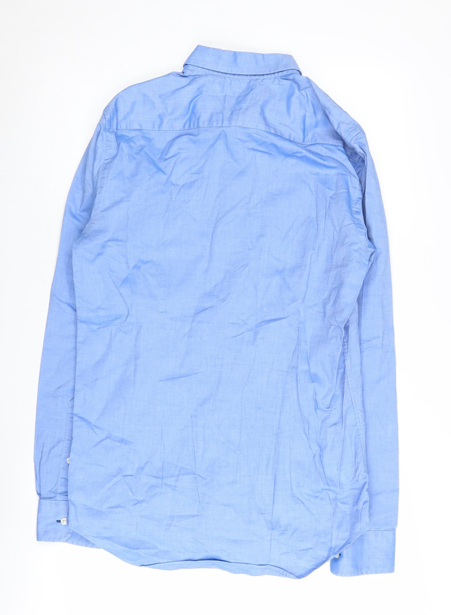 Tommy Hilfiger Men's Blue Slim Fit Button-Up Shirt M