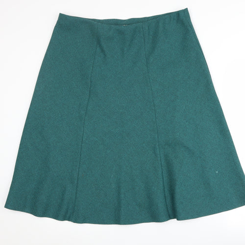 Honor Millburn Women's Green A-Line Midi Skirt Size 18