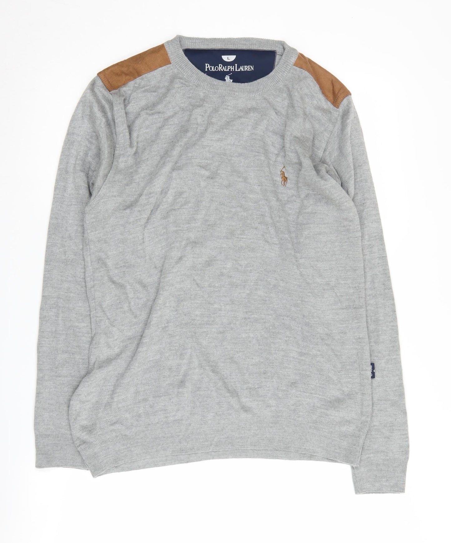 Polo Ralph Lauren Men’s Grey L Jumper Pullover