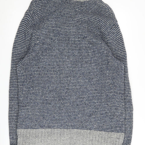 John Lewis Men's Grey Henley Jumper, L, Knit