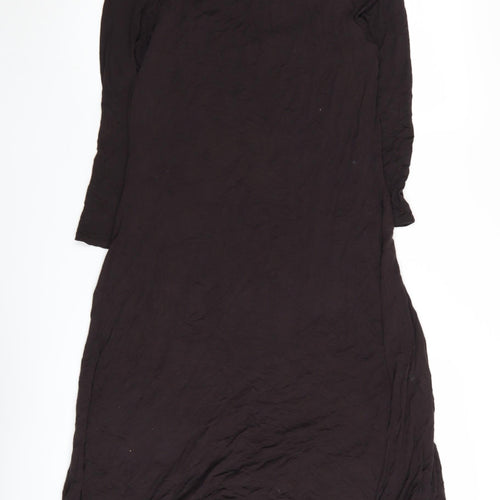 Phase Eight Women's Black A-Line Midi Dress Size 14