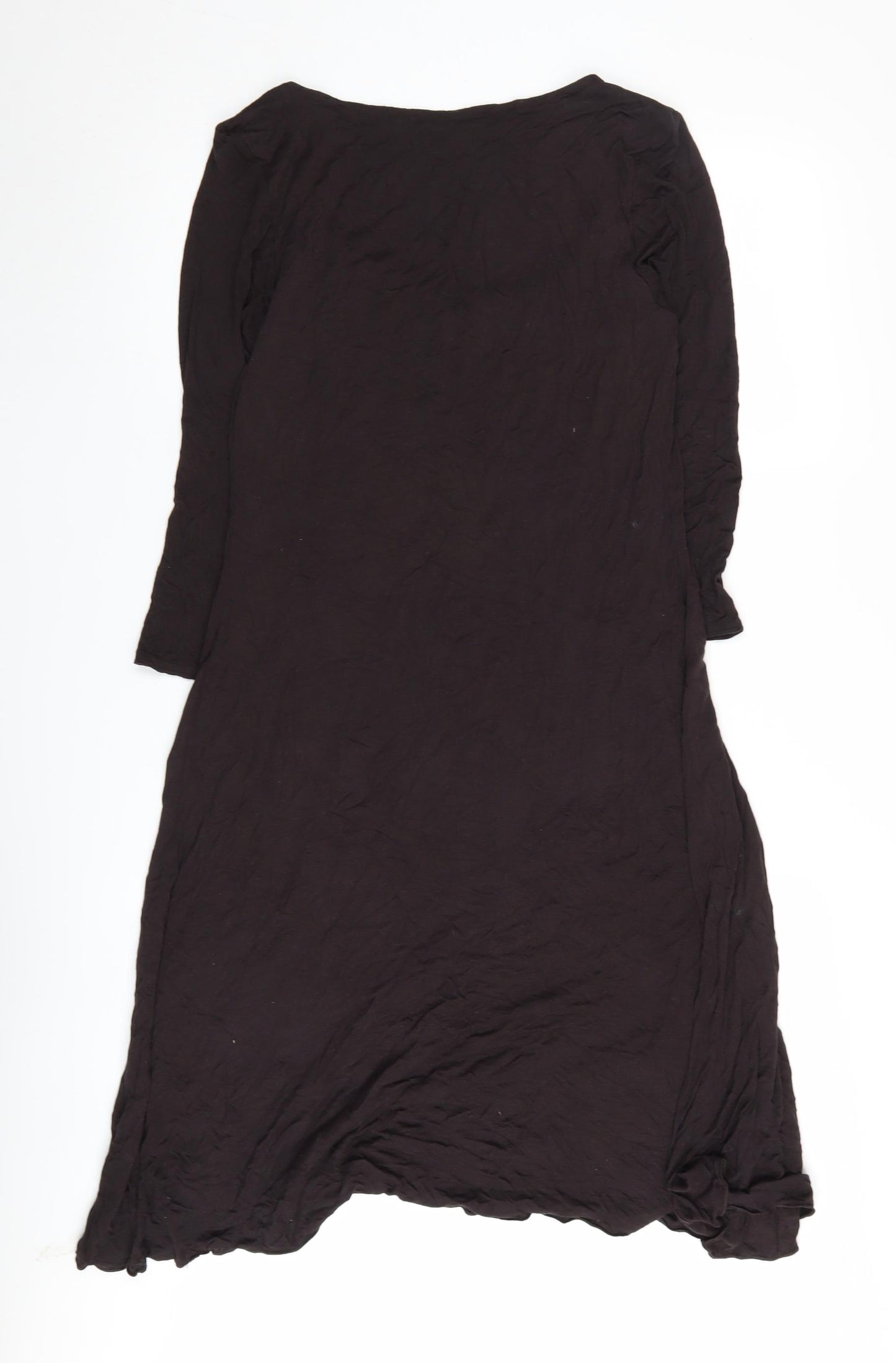 Phase Eight Women's Black A-Line Midi Dress Size 14