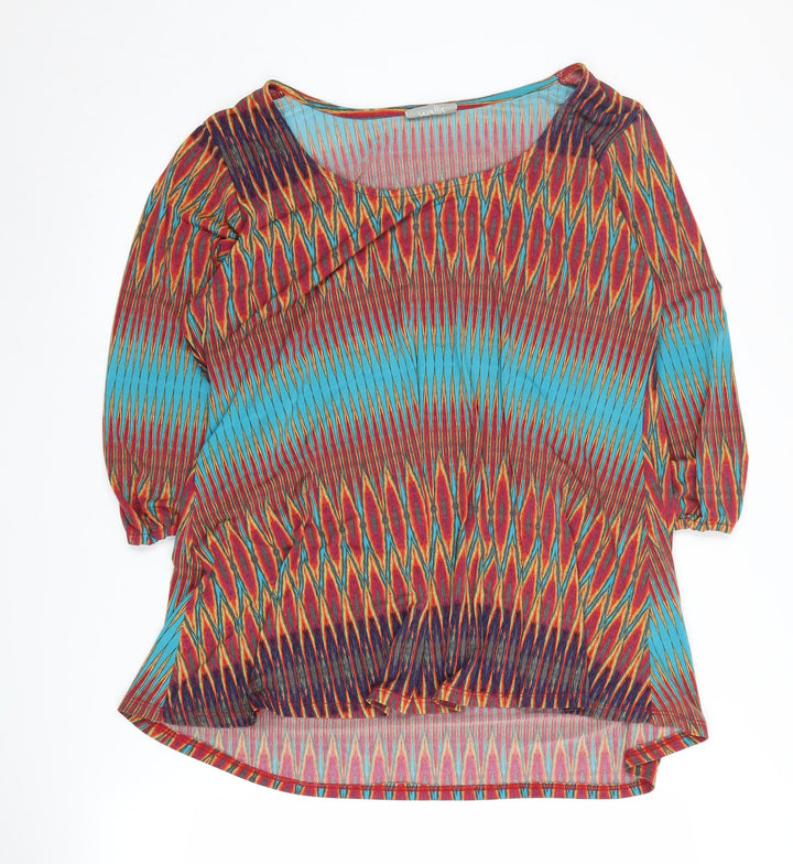 Wallis Women's Multicoloured Geometric Tunic Blouse L