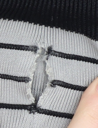 Guess Women's Black & White Striped Bodycon Dress S