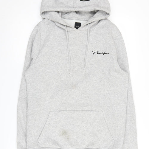 River Island Grey Pullover Hoodie, S, Unisex Adults