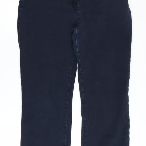 M&Co Women's Blue Straight Jeans, Size 16, Regular Fit