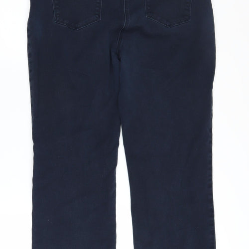 M&Co Women's Blue Straight Jeans, Size 16, Regular Fit