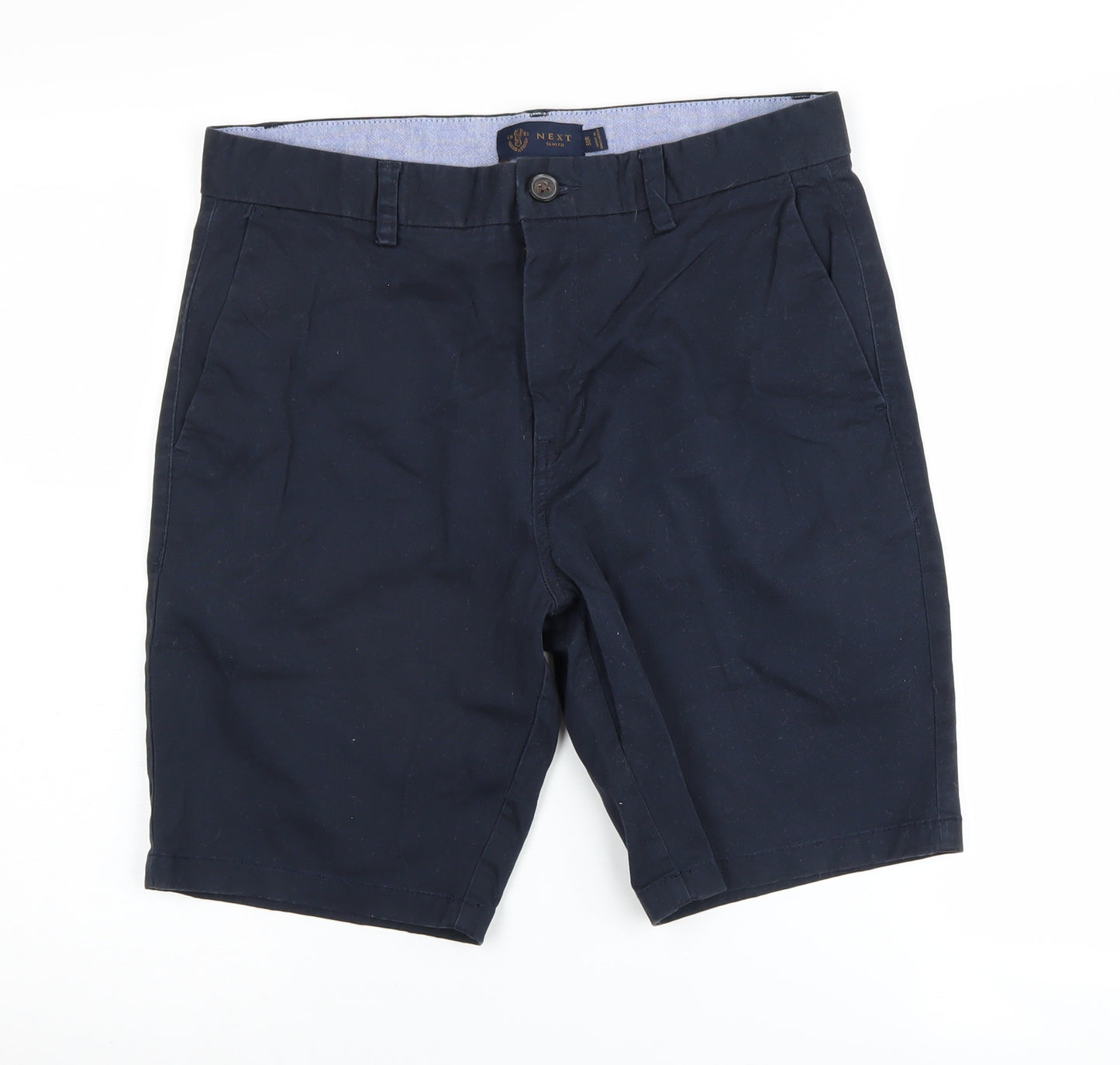 Next Men's Blue Chino Shorts, 30 in Regular Fit