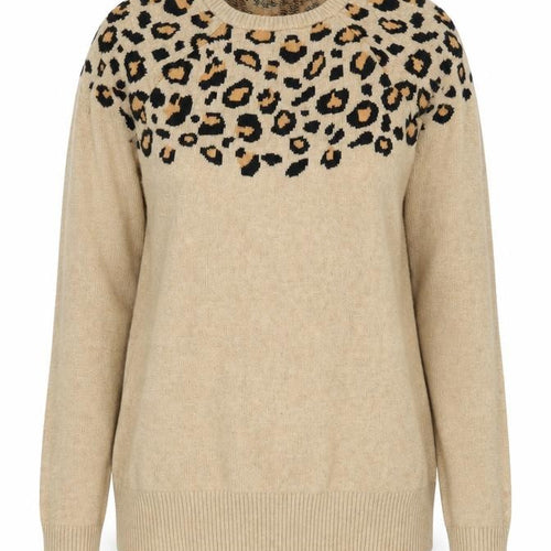 Merona Women's Beige Animal Print Jumper, Size S