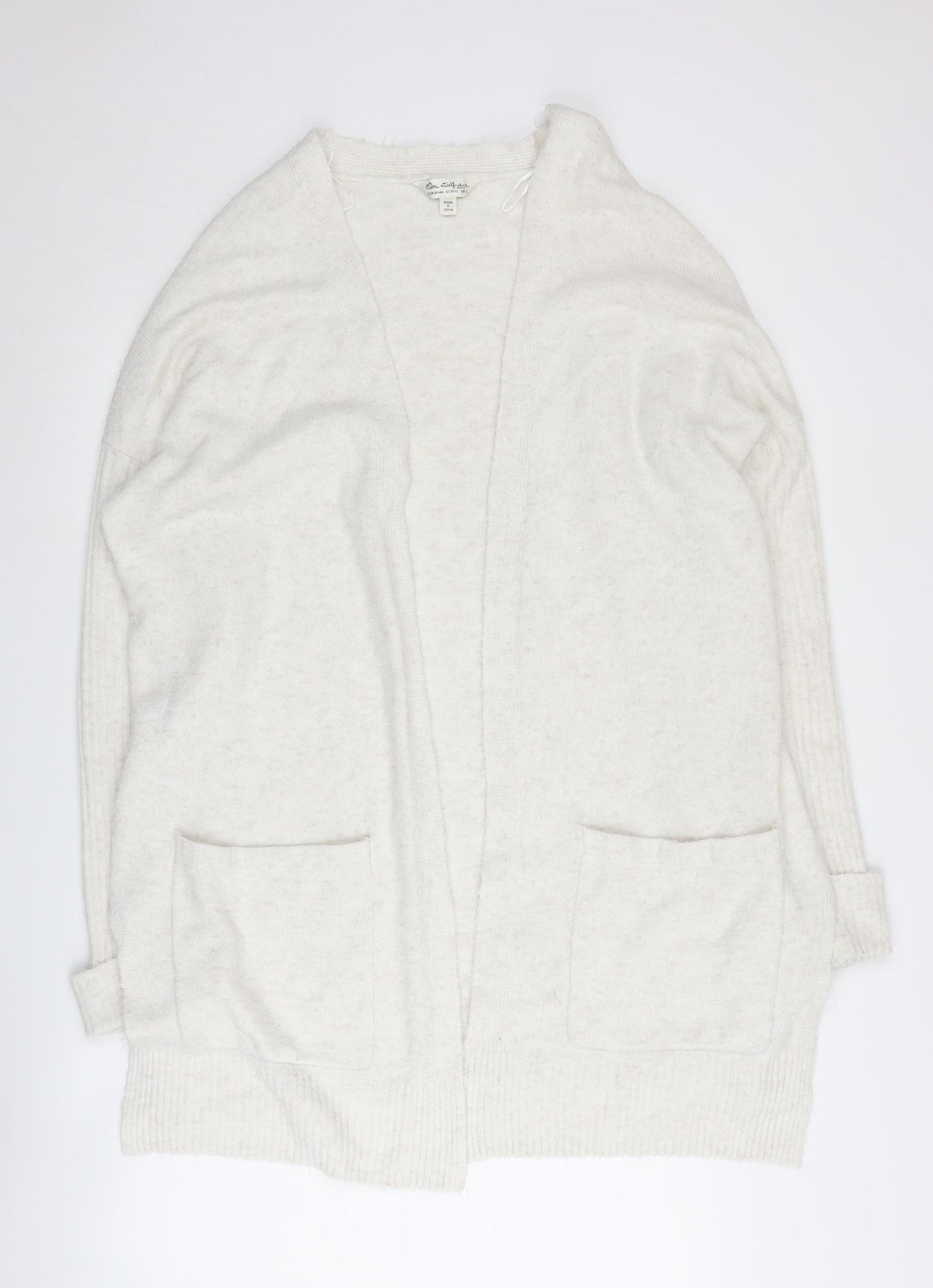 Miss Selfridge Women Ivory Cardigan L Knit