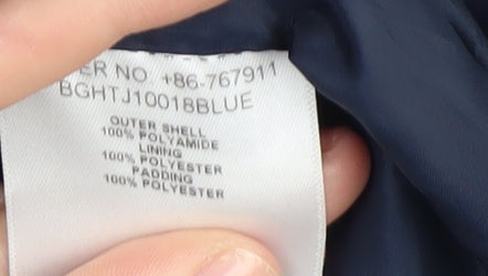 Berghaus Boys Blue Puffer Jacket 9-10 Years Hooded Outdoor