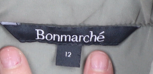 Bonmarché Women's Green Quilted Jacket Size 12